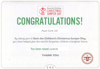 Christmas Jumper Day 2016 Certificate